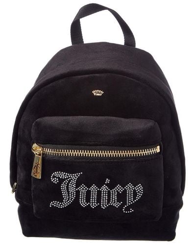 Juicy Couture Juicy Couture Black Monogram Mini Backpack