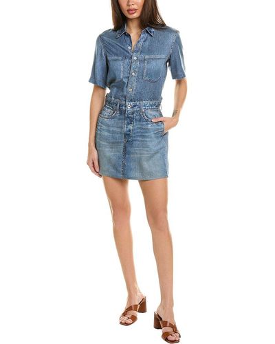 Rag & Bone Liquid Miramar Mini Dress - Blue