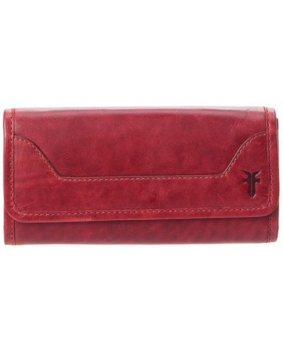 Frye Melissa Leather Wallet - Red