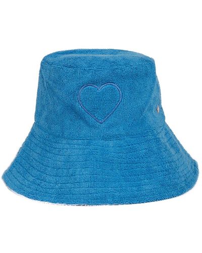 Jocelyn French Terry Bucket Hat - Blue