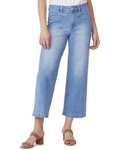 PAIGE Nellie Patch Pocket Straight Jean - Blue
