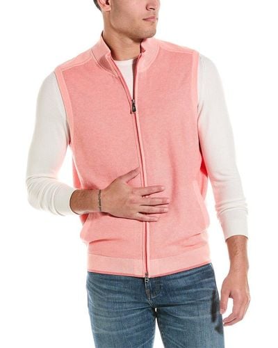 Tommy Bahama Island Zone Coolside Fz Vest - Red