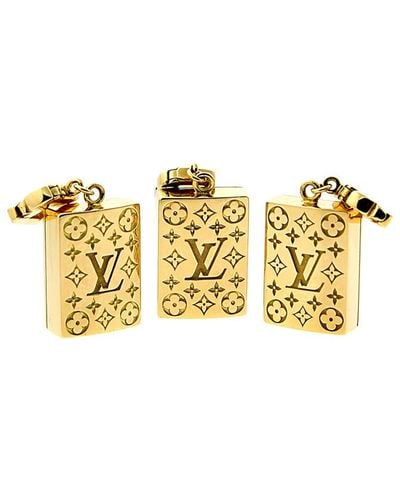 Shop Louis Vuitton 2020-21FW Squared Lv Gold Necklace by Preosupply