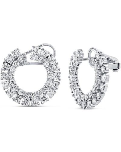 Sabrina Designs 14k 2.27 Ct. Tw. Diamond Cluster Earrings - White