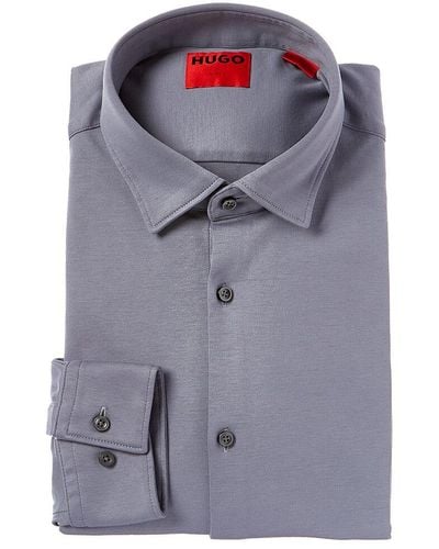 BOSS Slim Fit Dress Shirt - Gray