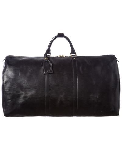 Louis Vuitton Black Epi Leather Keepall 60
