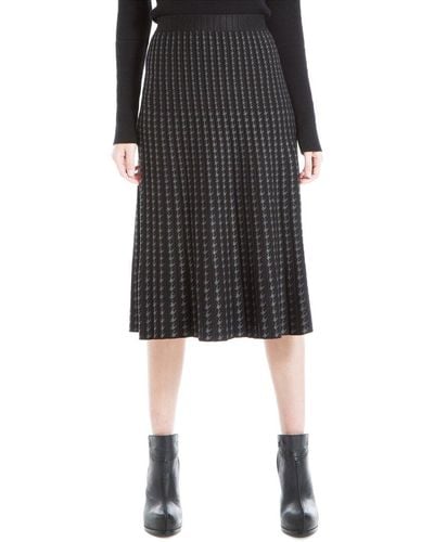 Max Studio Midi Sweater Skirt - Black