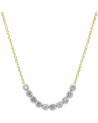 Meira T 10k 0.75 Ct. Tw. Diamond Necklace - Metallic