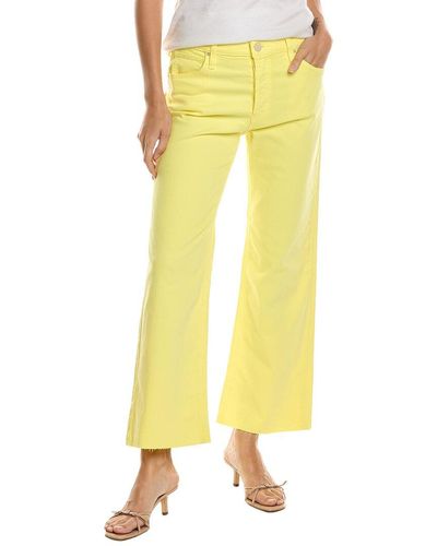 Hudson Jeans Rosie Limelight High-Rise Wide Leg Jean - Yellow