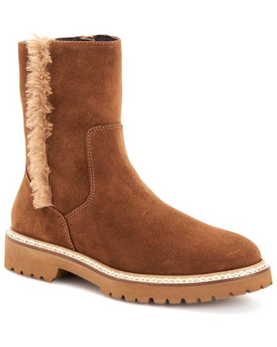 Aquatalia Myra Weatherproof Suede Boot - Brown