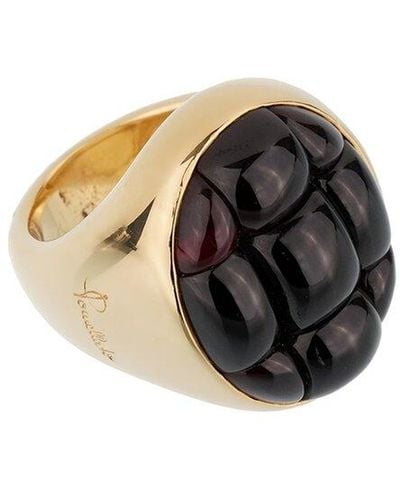 Pomellato 18K 24.00 Ct. Tw. Garnet Cocktail Ring (Authentic Pre-Owned) - Black