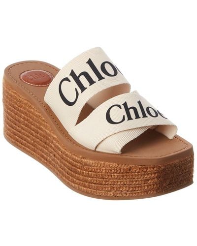 Chloé Woody Platform Sandal - Brown