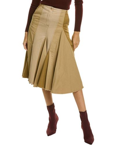 Lanvin Panelled Skirt - Natural