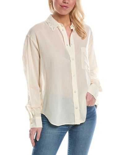 7 For All Mankind Button Side Shirt - Natural