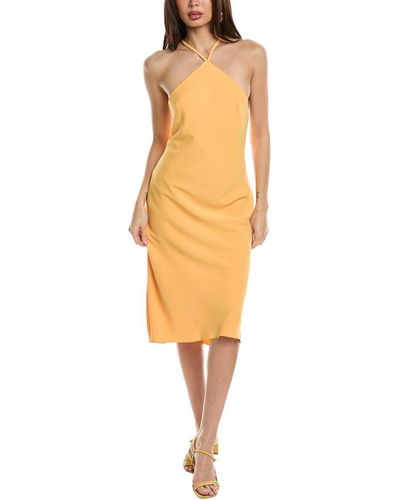 Amanda Uprichard Melonie Midi Dress - Yellow