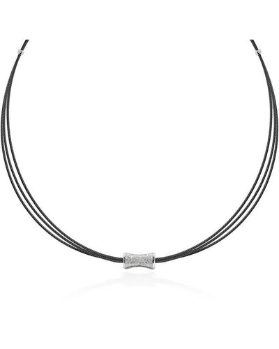 Alor Noir 18k 0.21 Ct. Tw. Diamond Necklace - Metallic