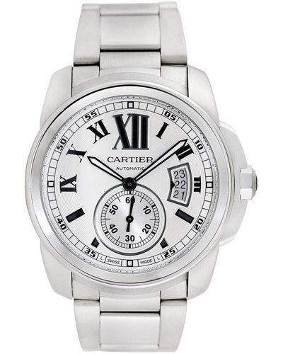 Cartier Calibre Watch, Circa 2000S (Authentic Pre-Owned) - Grey