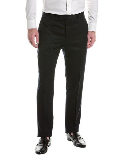 Brooks Brothers Flannel Wool-blend Suit Trouser - Black