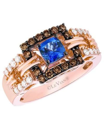 Le Vian Le Vian 14k 0.51 Ct. Tw. Diamond & Tanzanite Ring - Blue
