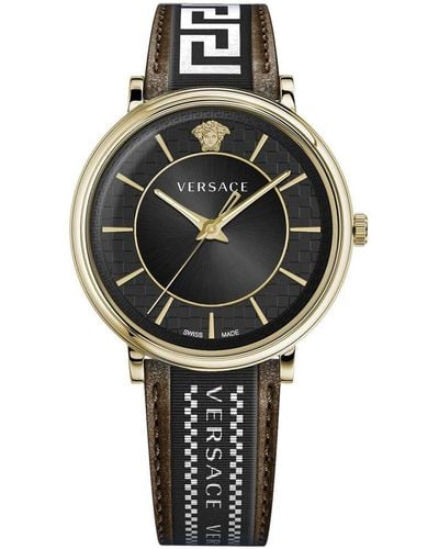 Versace V-circle Watch - Gray