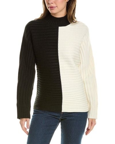 Donna Karan Dolman Wool-blend Sweater - Black