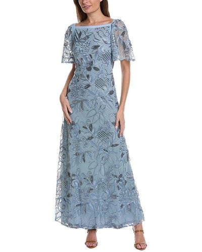 JS Collections Yvonne Gown - Blue