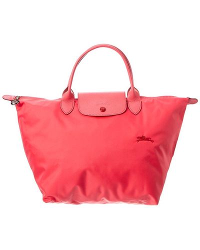 Longchamp Le Pliage Club Medium Nylon Bag - Pink