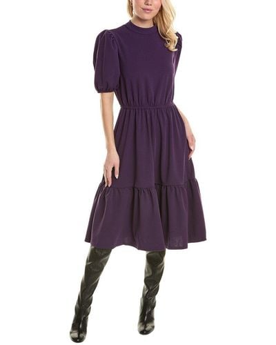 Leota Miranda Midi Dress - Purple