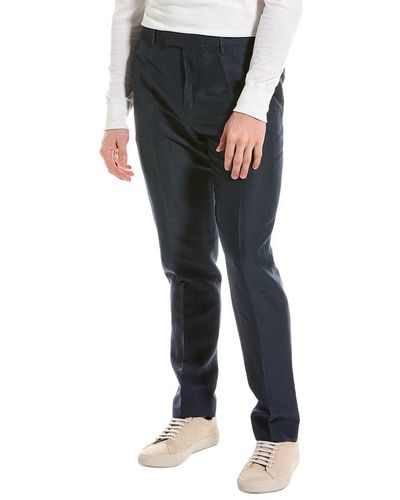 Ted Baker Lancet Slim Fit Linen & Wool-blend Trouser - Black