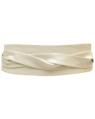Ada Classic Wrap Leather Belt - Natural