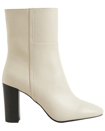 Boden Leather Bootie - White