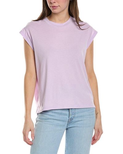 Wildfox Helena Muscle T-shirt - Purple