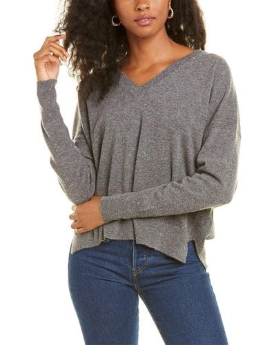 Autumn Cashmere Relaxed Cashmere Sweater - Gray
