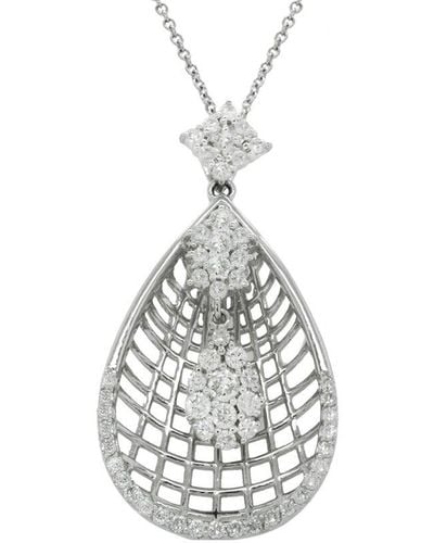Diana M. Jewels Fine Jewellery 14k 0.85 Ct. Tw. Diamond Necklace - White