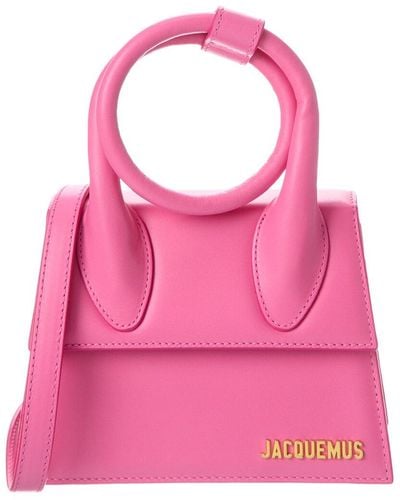 Jacquemus Le Chiquito Noeud Leather Clutch - Pink