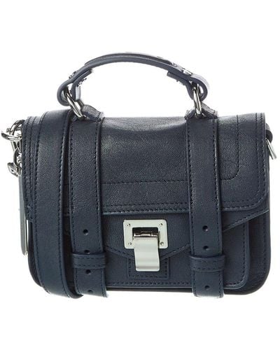 Proenza Schouler Ps1 Micro Leather Shoulder Bag - Blue