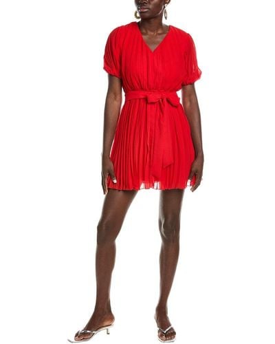 Sam Edelman Elbow Sleeve Mini Dress - Red