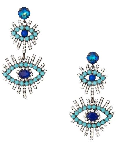 Elizabeth Cole Dangle Earrings - Blue