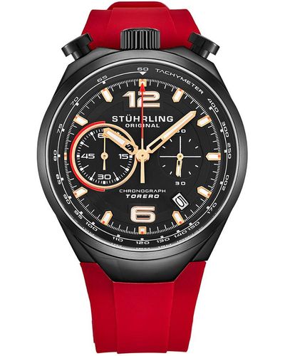 Stuhrling Stuhrling Original Monaco Watch - Red