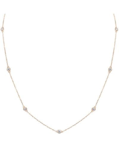 Monary 14k Rose Gold 0.99 Ct. Tw. Diamond Necklace - Natural