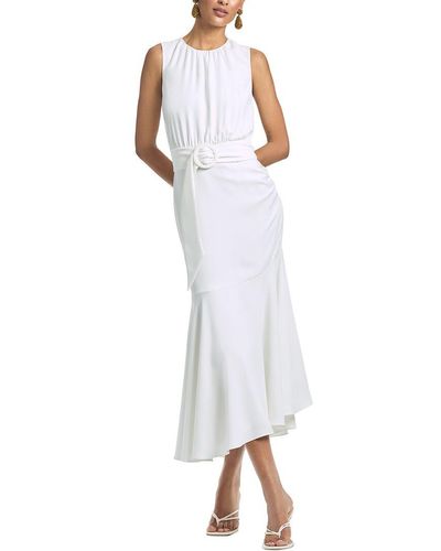 Sachin & Babi Sleeveless Camila Solid Dress - White