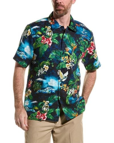 Tommy Bahama Serene Seaside Linen Shirt - Green