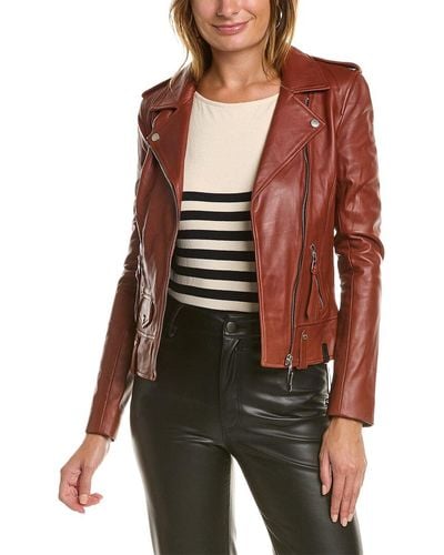 Rudsak Mergo Leather Jacket - Red