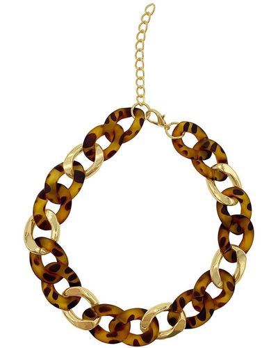 Adornia 14k Plated Chain Necklace - Metallic