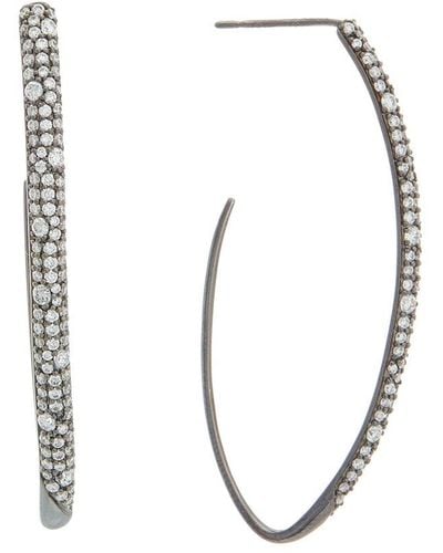 Lana Jewelry 14k Black Gold 1.20 Ct. Tw. Diamond Earrings - White