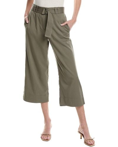 Laundry by Shelli Segal Belted Cropped Pant - Green