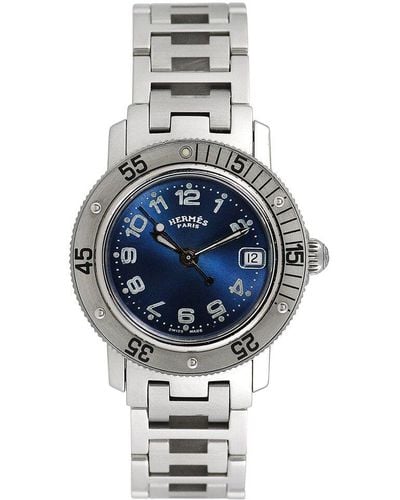 Hermès Clipper Diver Watch, Circa 2000S (Authentic Pre-Owned) - Blue