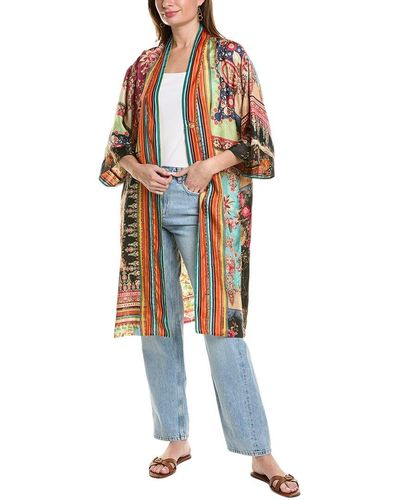 Johnny Was Petite Journey Silk Reversible Kimono - Multicolor