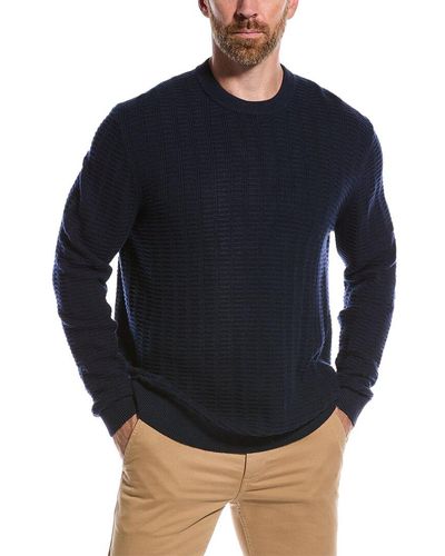 Ted Baker Crannog Wool-blend Crewneck Sweater - Blue