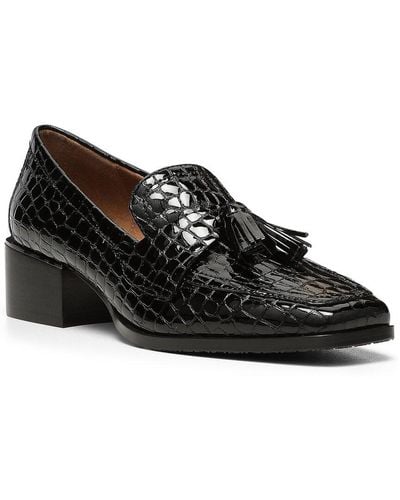 Donald J Pliner Avi Leather Loafer - Black